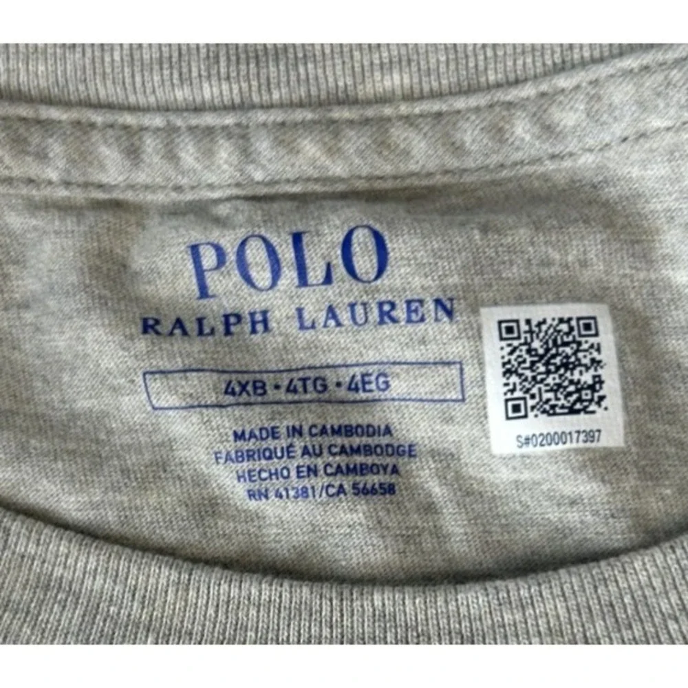 Polo Ralph Lauren Shirt Mens XXL Oatmeal Beige Heather Pocket Crew Neck T-shirt